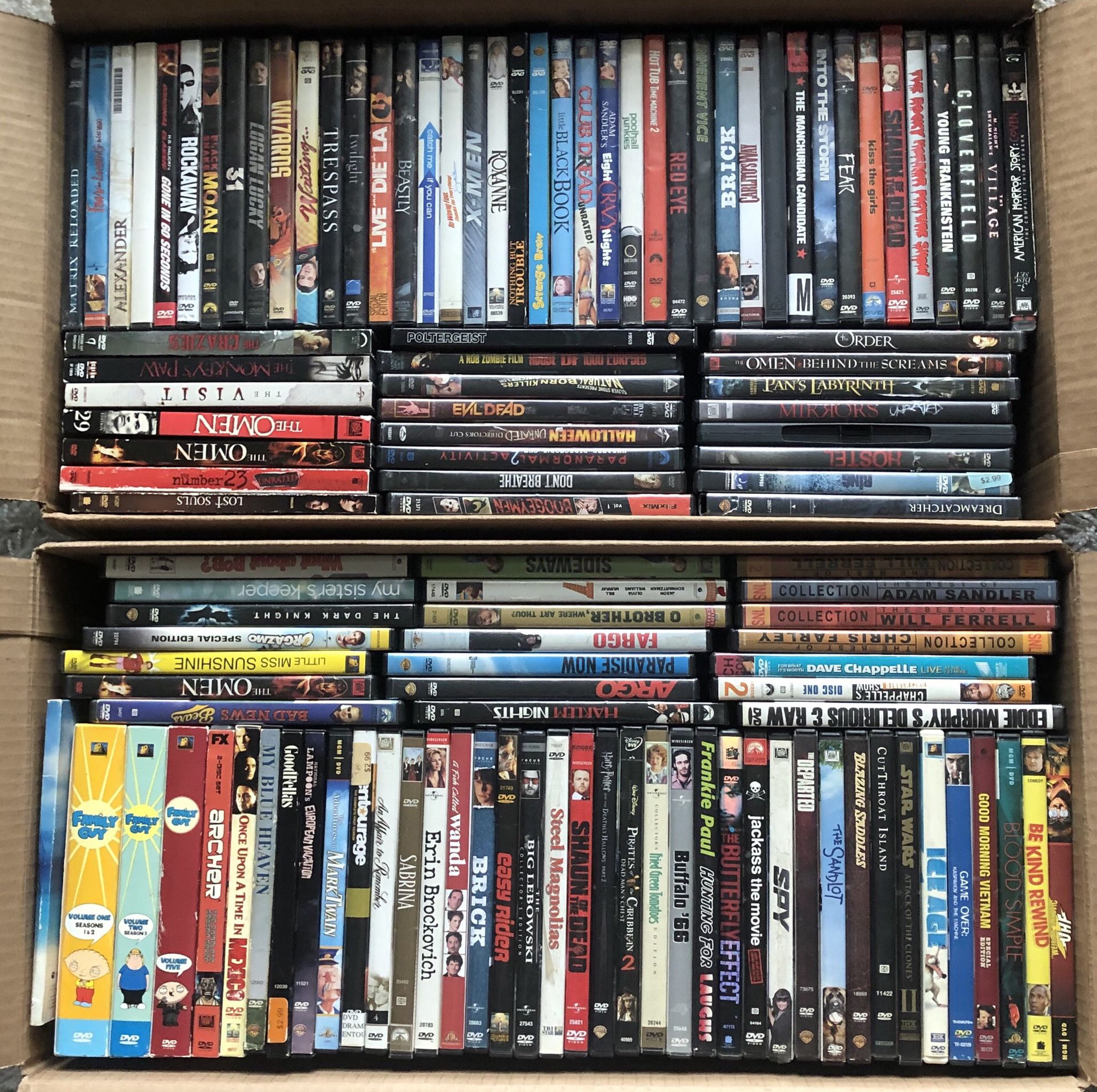 OVER 130 DVD MOVIES