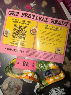 DAISY CHAINS FESTIVAL GA WRISTBAND