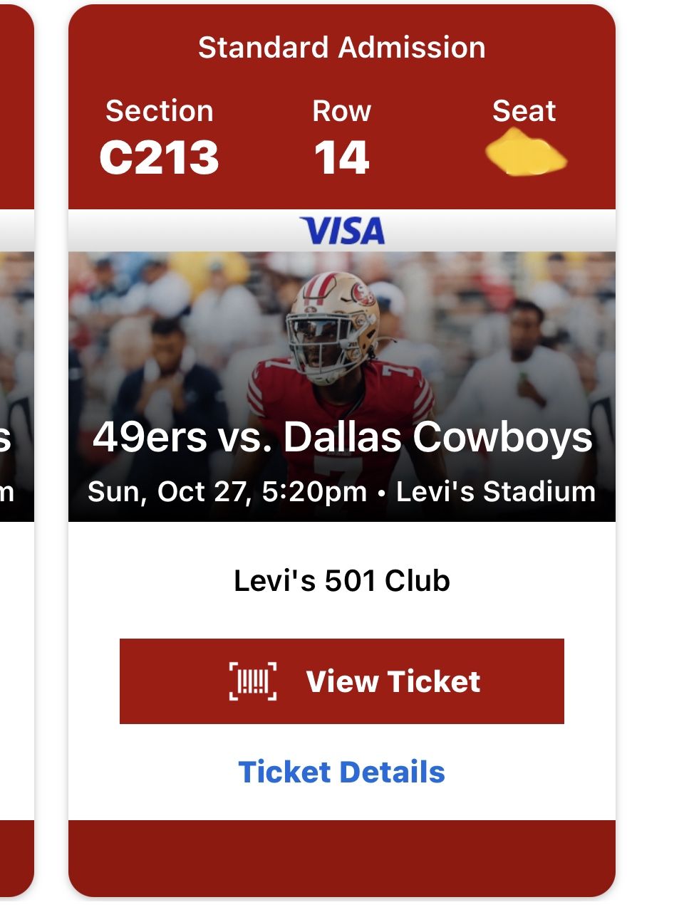 49ers Club Seats 
