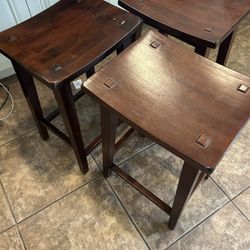 3 Identical Stools 2’1” Tall