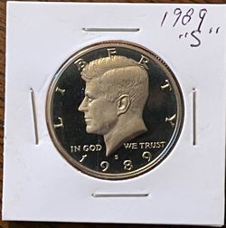 1989 S Proof Kennedy Half Dollar Gem BU Encapsulated MINT