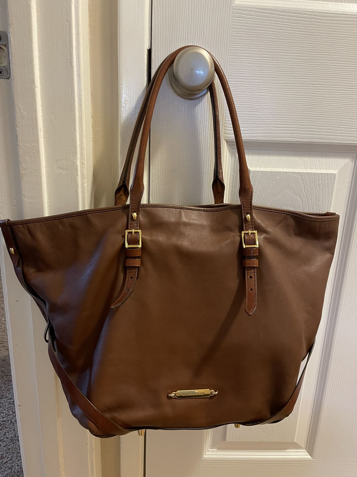 Burberry Brown Soft Leather Handbag