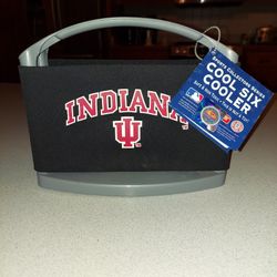 UNIVERSITY OF INDIANA COOL SIX COOLER NEW WITH TAG