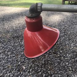 Antique gas station lights.