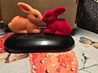 Two kissing bunnies