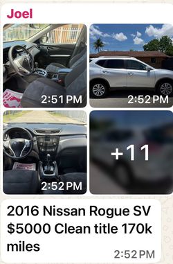 2016 Nissan rogué sv