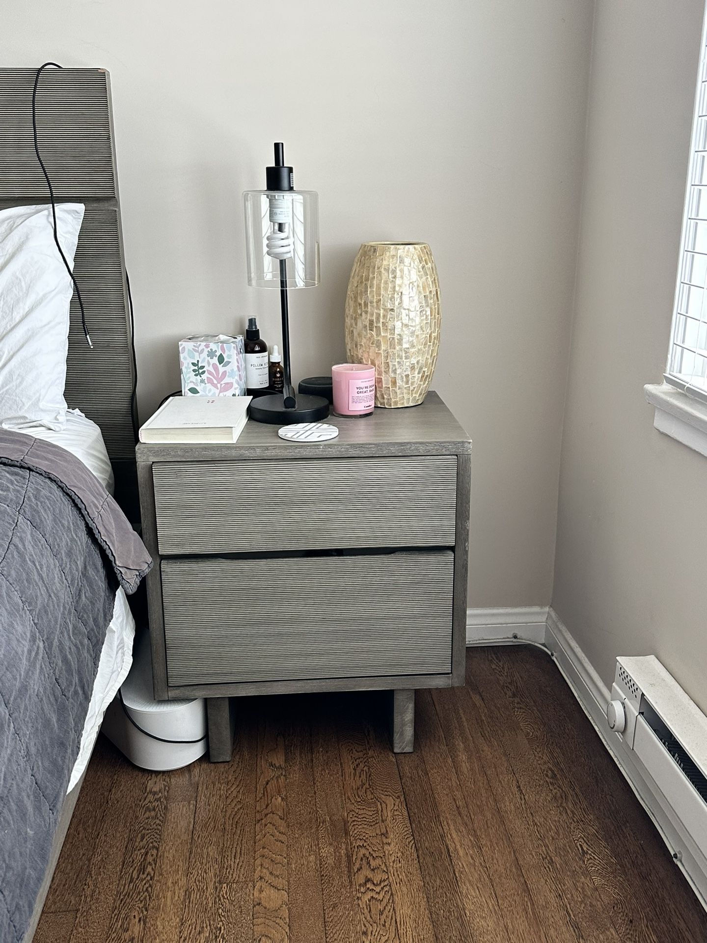 West Elm - 1 Nightstand - Gray