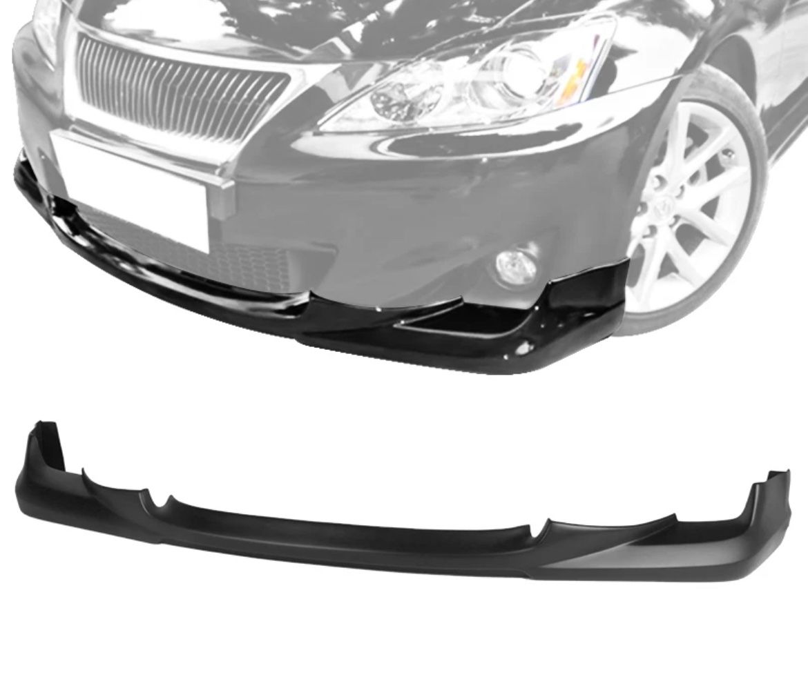 11-13 Lexus IS250 Front Bumper Lip Matte Black
