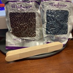 Hard Wax Beans, Black And Brown  
