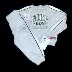 Nike Boys AD 72' Light Bone 2pc Jogger Set - 24M 