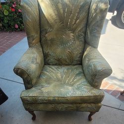 New TOMMY BAHAMA Print Wing Chair & Ottoman