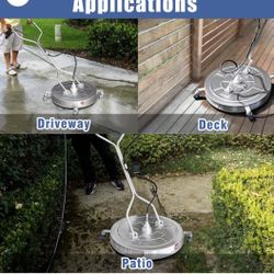 Brand new in box 30” Pressure Washer Surface Cleaner, Stainless Steel with 4-Wheels