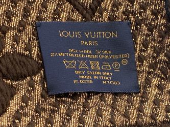 Louis Vuitton Black Wool & Silk Logomania Shine Scarf for Sale in New  Square, NY - OfferUp