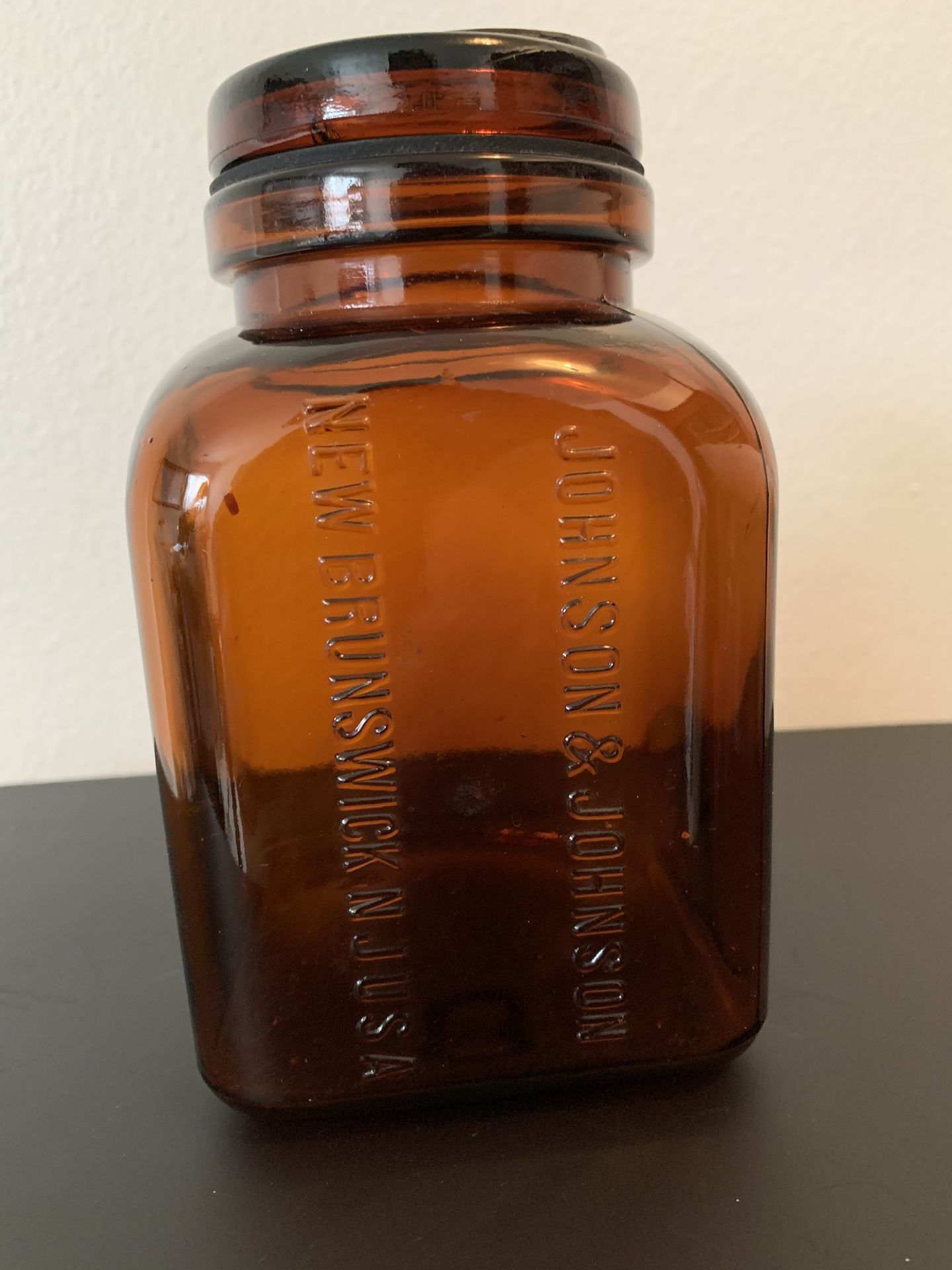 Antique Johnson and Johnson Glass Bottle,All Products : American Fashion Style Bags On Sale