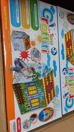 Washable Coloring Tent Kids Toys