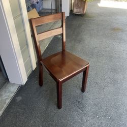 6 Solid Wood Dining Chairs 