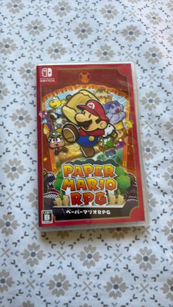 Paper Mario rpg Nintendo switch game Japanese version