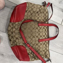 Coach Hadley Signature Zip Satchel