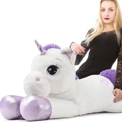 #209  43” Giant Unicorn Stuffed Animal Plush Pillow Toys Gifts For Girls Boys
