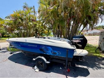 2017 Bayliner element 18 four stroke mercury 115 low hours