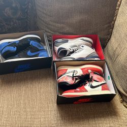 jordan 1 royal blue jordan 1 University Red jordan 3 midnight navy