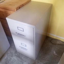 Two drawer file cabinet