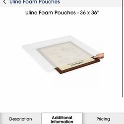 Uline Foam Pouches