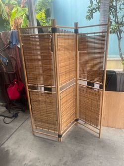 Bamboo room divider