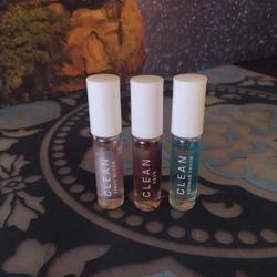 Lot of 3 (Clean Skin, Shower Fresh, First Blush) Fusion Roller Ball. 5ml
