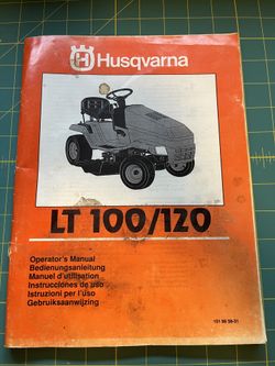 Husqvarna Lawn Tractor LT100/120 Manual