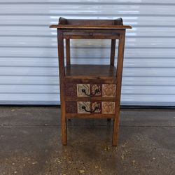 All-Wooden Accent Table Pier 1 Imports Boho Accent Table / Nightstand with Pull-Out Tray