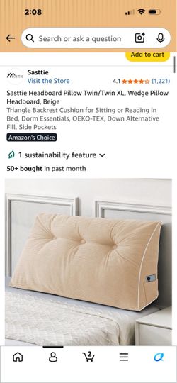 Headboard Pillow ( New)