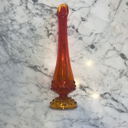 Fenton Amber Vase 