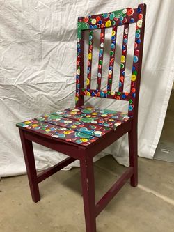 Solid wood “sewing” chair