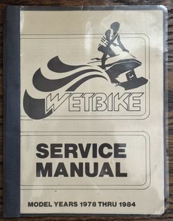 Wetbike Service Manual
