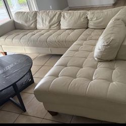 Sofa L. Real Leather Price Including Delivery 