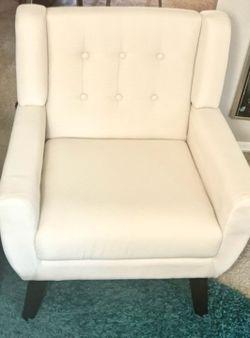New cream mid-century modern chairs