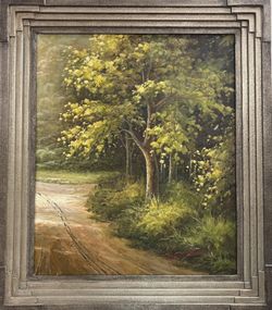 Forest Morning Landscape Oil Painting