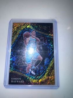 2021-22 select courtside gold shimmer Prizm Gordon Hayward 10/10