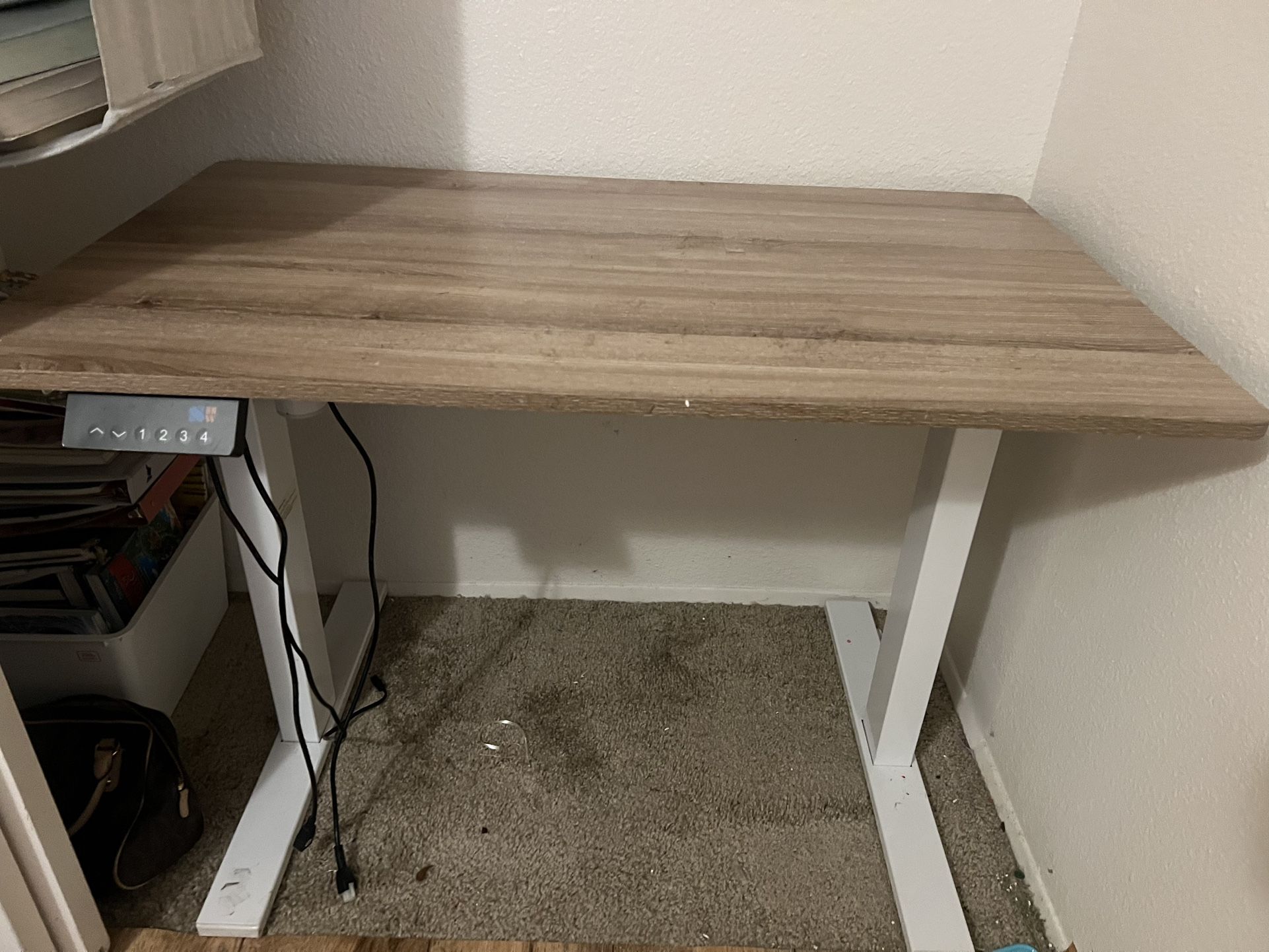 Brown Standing Desk (CHECK DESCRIPTION!)