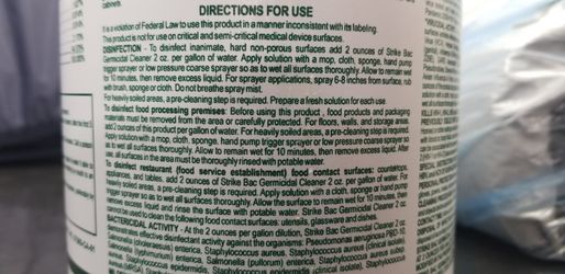 Germicidal cleaning supply