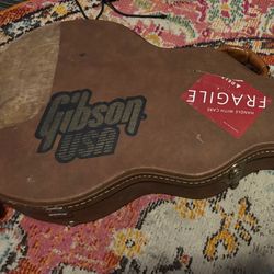 Gibson SG Case Brown W/ Pink Interior