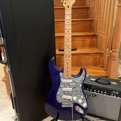 Fender MIM Stratocaster w/ Hardshell Case, Fender Amp