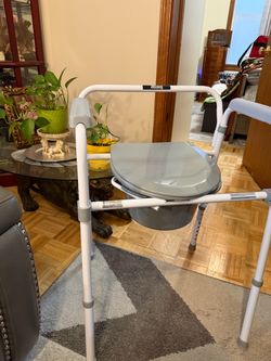 Bedside commode and Walker