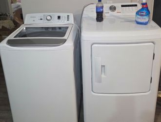 Washer and dryer  /top loading and side load dryer