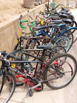 Bikes, bicycles, rims, and parts