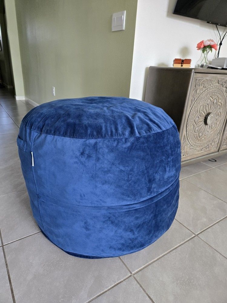 3ft Wide Bean Bag Chair Blue