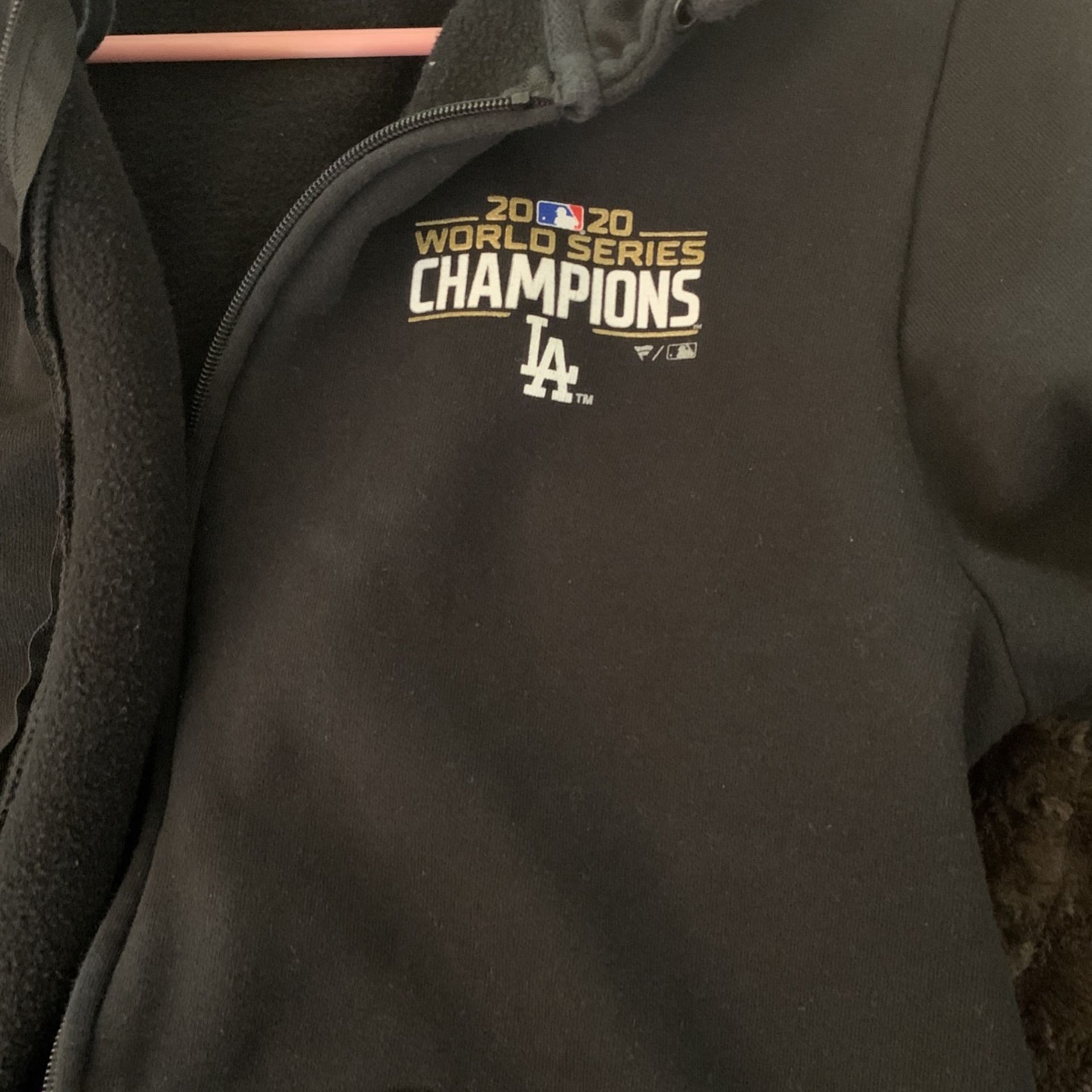 Fanatics Lrg. Mens World Series Dodger Hoodie, Black 20/20