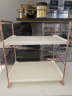 Rosegold & white organizer 