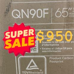 Samsung - 65” Class QN90F Series Neo QLED Mini LED 4K UHD SamsungVision AI Smart Tizen TV
